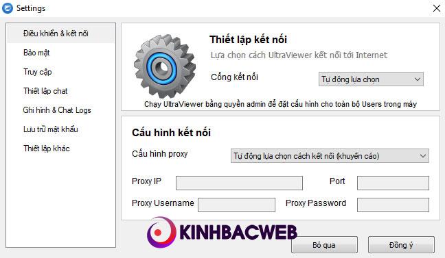 Thiết lập kết nối trên UltraViewer