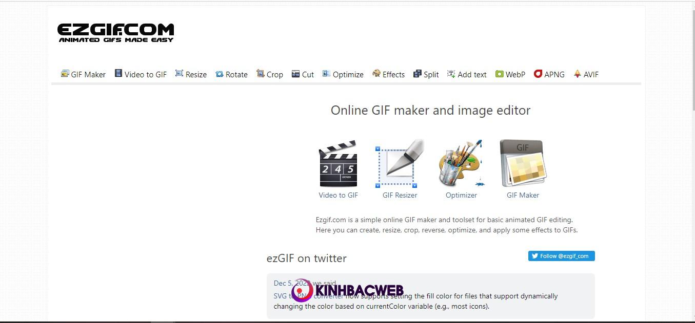 Ezgif.com - Phần mềm tăng độ phân giải video online