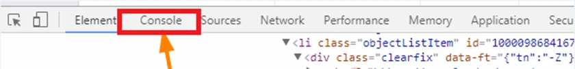 Copy mã Code dưới đây cho vào tab Console → Chọn Enter.