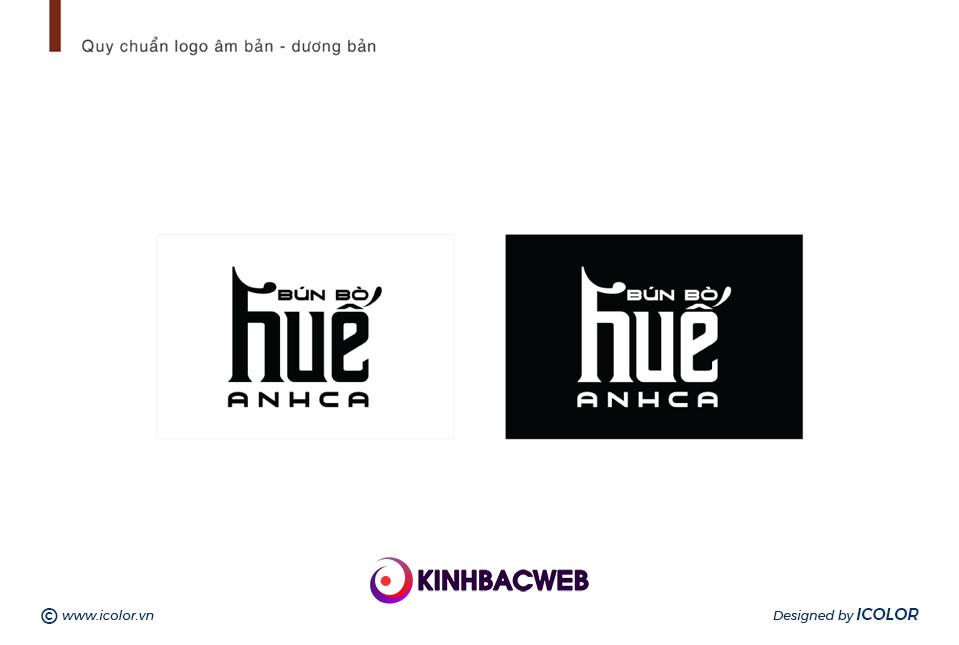 Thiết kế logo Bún bò Huế ANHCA