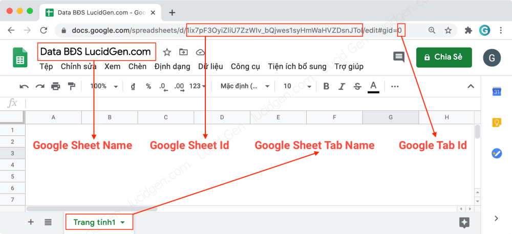 Kết nối Contact Form 7 với Google Sheet - Tạo một Sheet để để lấy dữ liệu từ Contact Form 7