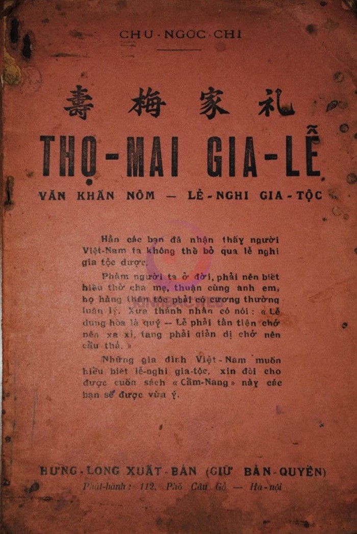 PHONG TỤC TANG CHẾ “TRÍCH SÁCH THỌ MAI GIA LỄ”