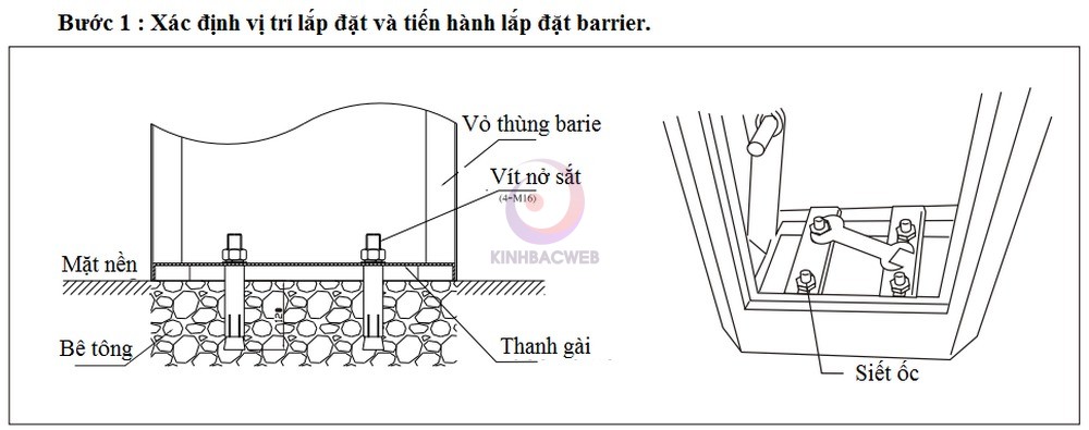 Hướng dẫn lắp đặt barie BS306