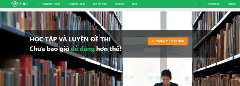 Website học trực tuyến Zuri.vn