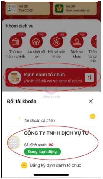 Hướng dẫn phân quyền trên tài khoản định danh doanh nghiệp