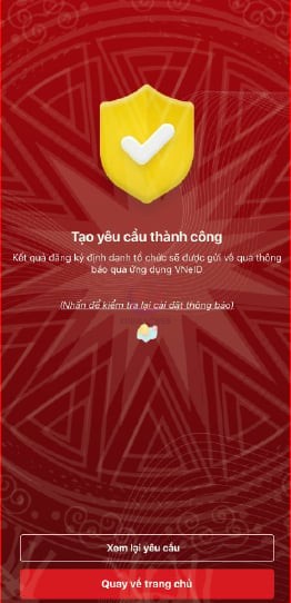 Thông tin về định danh tổ chức trên ứng dụng VNeID hướng dẫn chi tiết